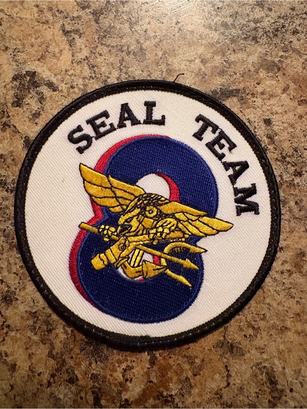 SEAL TEAM Embroidered Patch - White, Blue, Gold